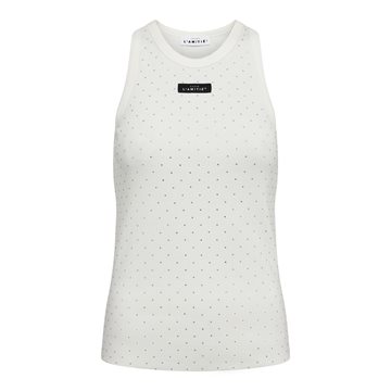 Haute L' Amitié - Rib Badge Stone Tank - Off White